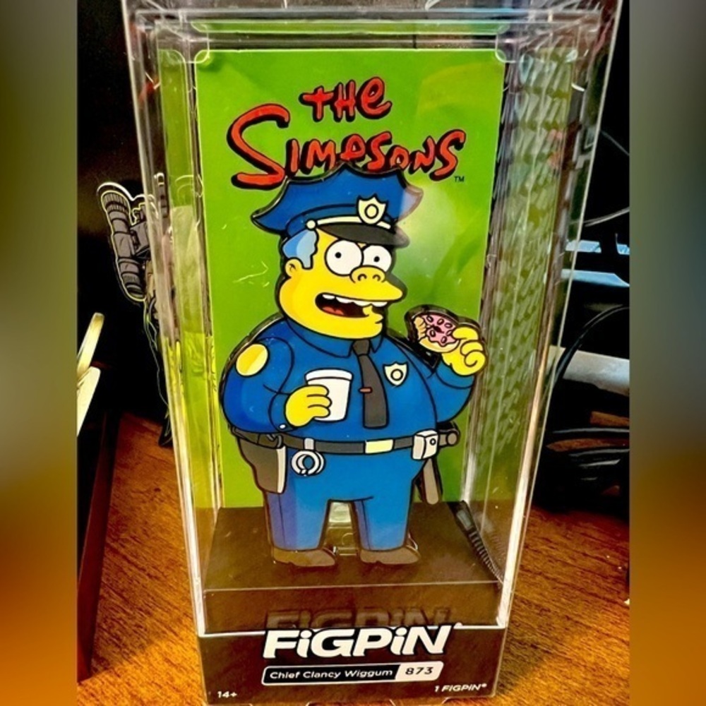 The Simpsons, Chief Wiggam FIGPIN. New in box